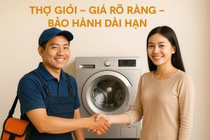 Máy giặt bị rung lắc, kêu to